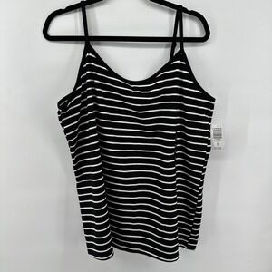 TORRID Blkwhte Stripe Foxi Cami Tank Top Women's Size 4X  Brand New With Tags